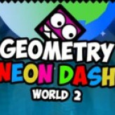 Geometry Neon Dash Rainbow